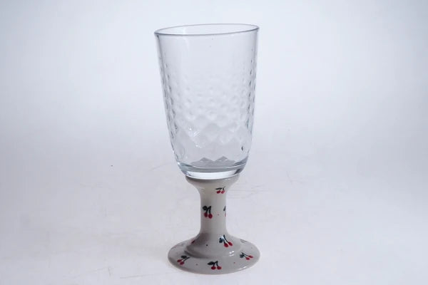Glasbägare med keramikfot 1-43 ur MILLENA (0-serie) 350ml