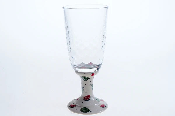 Glasbägare med keramikfot 1-43 ur MILLENA (0-serie) 350ml