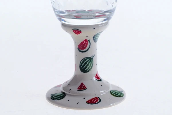 Glasbägare med keramikfot 1-43 ur MILLENA (0-serie) 350ml