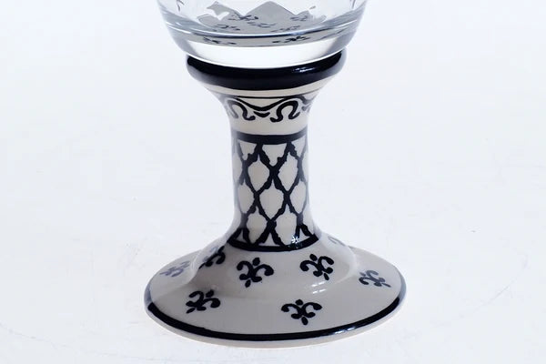 Glasbägare med keramikfot 1-43 ur MILLENA (B-serie) 350ml